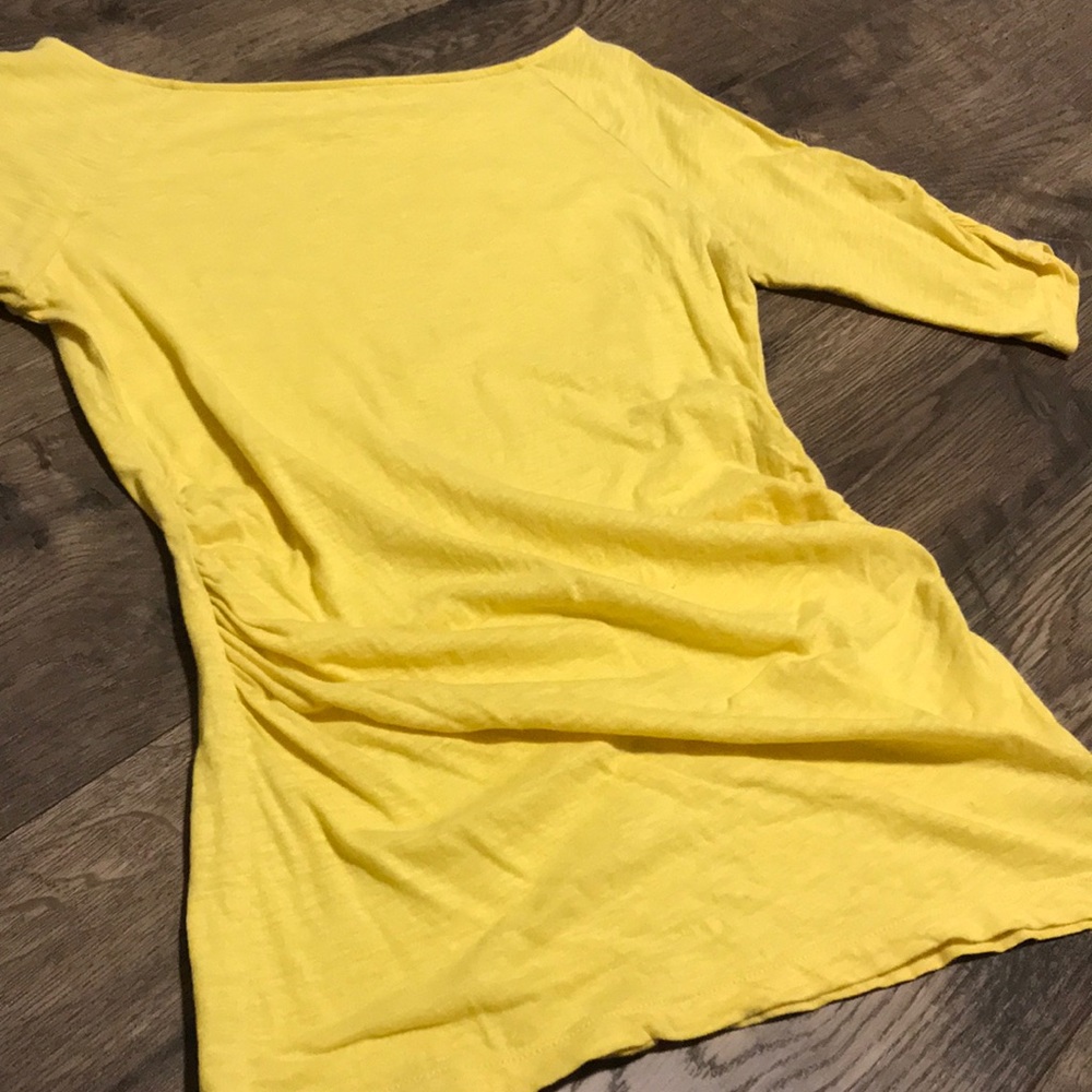 Bright Yellow Ruched Top - Picture 3 of 3